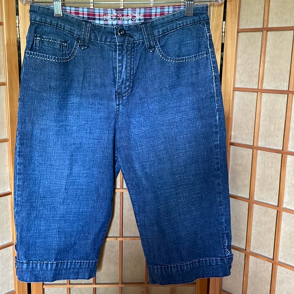 Zena Shorts Blue Denim Jean Bermuda Shorts